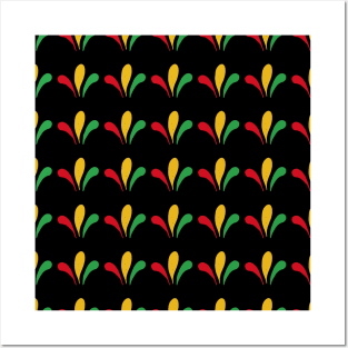 African Patterns with African Colors Posters and Art